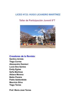 Revista 23 Primaveras