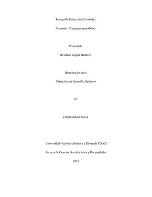 Escenario 3 Lenguaje Periodistico
