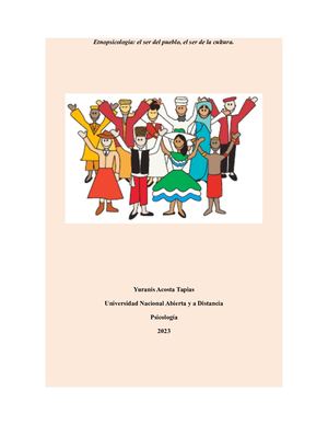 Tarea 5 - Etnopsicología y su campo de acción