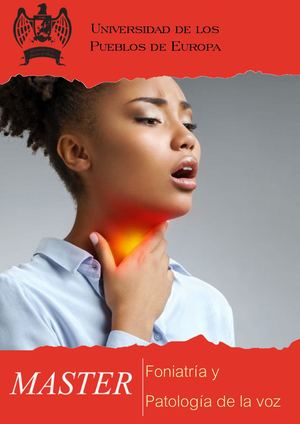 Máster en Foniatria y Patología de la Voz, Mst.