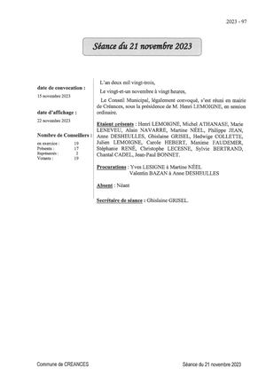Conseil Du 21 11 2023