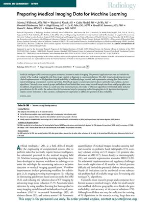 Willemink Et Al 2020 Preparing Medical Imaging Data For Machine Learning