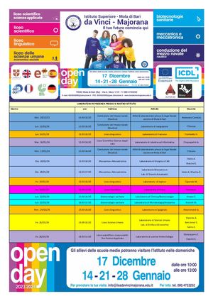 Open Day IISS "Da Vinci-Majorana" Mola