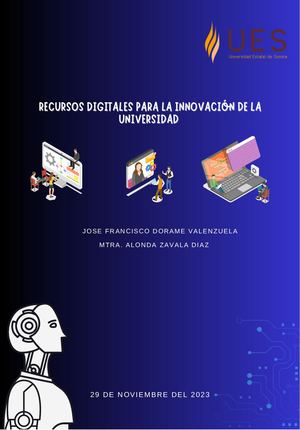 Recursos Digitales Para La Inova De La Universidad