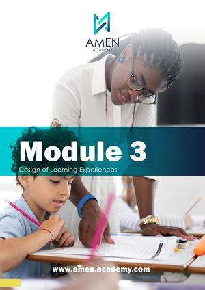 3 Design Of Learning Experiences