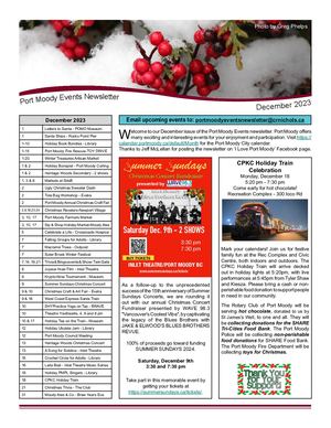 2023 December Port Moody Newsletter