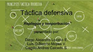 Táctica Defensiva Fútbol Ii