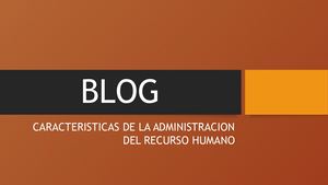 Blog Para Curso Recurso Humano