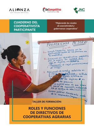 Taller de Formación Roles y Funciones de cooperativas Agrarias