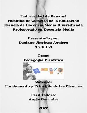 Pedagogia Cientifica