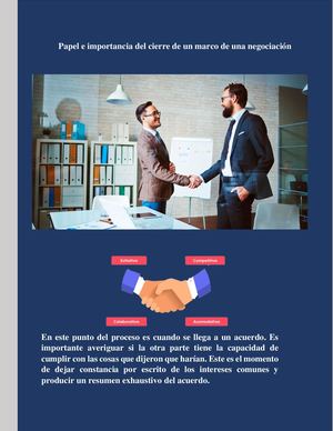 Revista Científica cierre de una negociación
