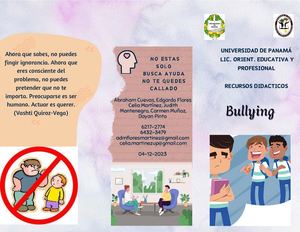 Triptico Bullying