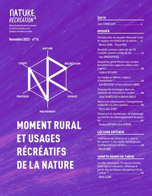NR 14 - MOMENT RURAL ET USAGES RECREATIF DE LA NATURE