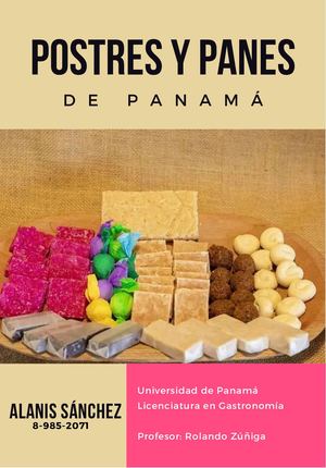 Revista De Postres Y Panes Panameños