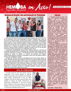 Hemoba em Ação Edição 36 Novembro/Dezembro 2023