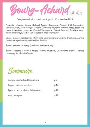 Ba Info Novembre 2023