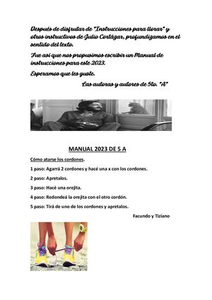 Manual De Instrucciones 2023 5 A