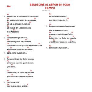 Neocantos - Bendeciré Al Señor En Todo Tiempo