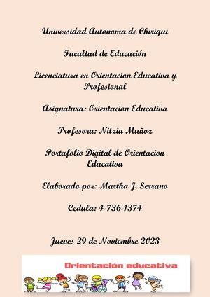 Portafolio Digital Orientacion Educativa Tt