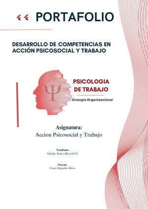 Portafolio Accion Psicosocail De Trabajo