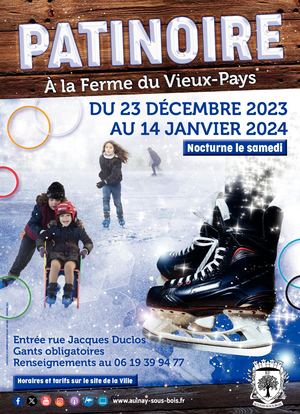 Flyer Patinoire 2023 2024 À La Ferme Du Vieux Pays