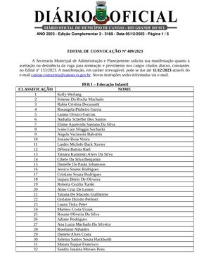 Edição Complementar 3 3189