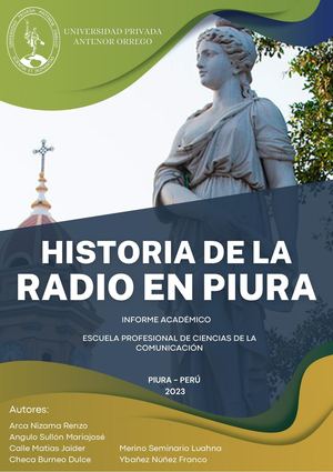 HISTORIA DE LA RADIO EN PIURA (Informe Académico Final)