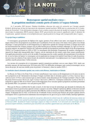LA NOTE DU CESA N°536 - Nucléaire Russe