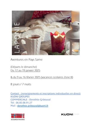 2025 Gir Aventures En Pays Same 8j Laponie Luosto Kuoni Scanditours