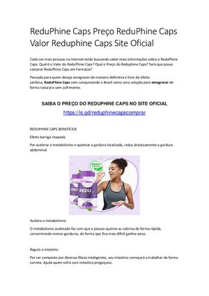 Redu Phine Caps Preço Redu Phine Caps Valor Redu Phine Caps Site Oficial