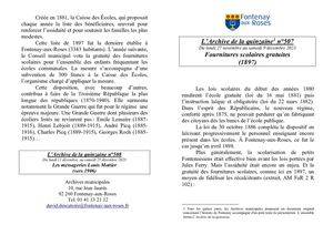AMFAR A15 507 Fournitures scolaires gratuites (1897)