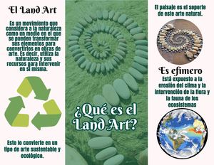 Folleto Tríptico ¿Qué Es El Land Art