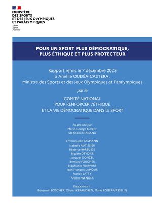 Rapport Annuel Pour Un Sport Plus Démocratique Plus éthique Et Plus Protecteur 8127