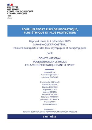 Synthèse Rapport Annuel Pour Un Sport Plus Démocratique Plus éthique Et Plus Protecteur 8133