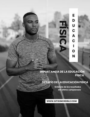 Portada De Revista Deporte Minimalista Blanco Y Negro