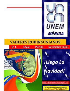 Saberes Robinsonianos 4ta Edicion Noviembre 2023