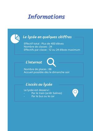 Plaquette présentation LP Jules Antonini