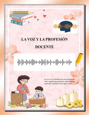 La Voz Y La Profesion Docente Examen Semestral