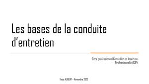 Les Bases De La Conduite D’entretien Ds (2)