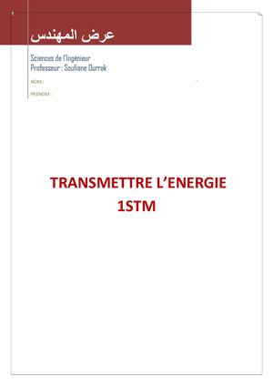 Cours Transmettre Prof 1stm