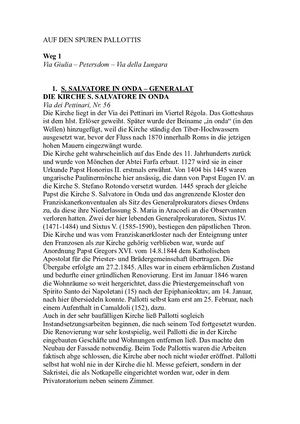Auf Den Spuren Pallottis