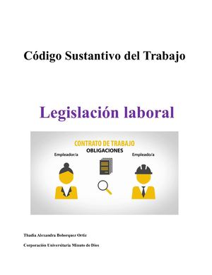Código Sustantivo Del Trabajo Actividad 1