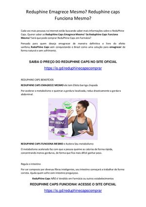 Reduphine Emagrece Mesmo Reduphine Caps Funciona Mesmo