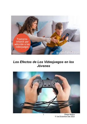 Los Efectos De Los Videojuegos En Los Jóvenes