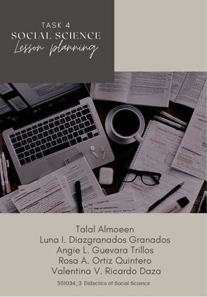 Task 4 Social Science Lesson Planning