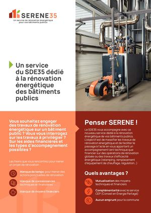Plaquette de présentation de SERENE