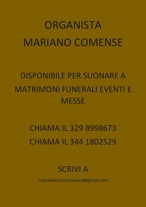 Organista Mariano Comense