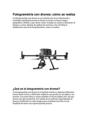 Fotogrametría Con Drones Cómo Se Realiza