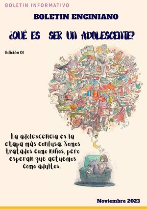 Boletín Informativo ( ¿Cómo ser un adolescente? )