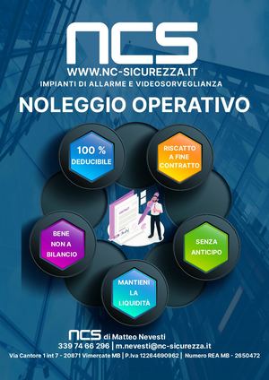 Locazione Operativa noleggio impianti di allarme e videosorveglianza